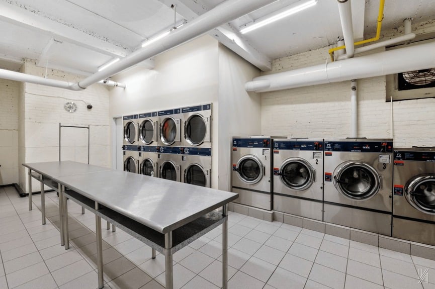 Laundry at 25-40 31st Ave, Unit 6F, a co-op apartment in Astoria, Queens (11106).