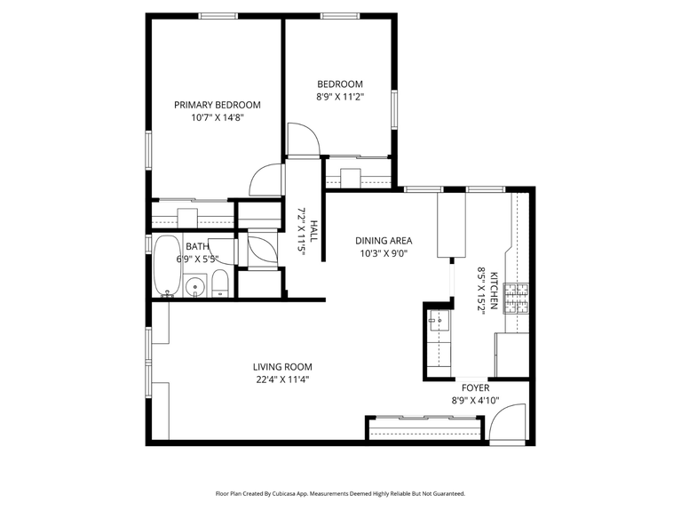 Floor Plan at 34-10 94th St, Unit 6G, a co-op apartment in Jackson Heights, Queens (11372).