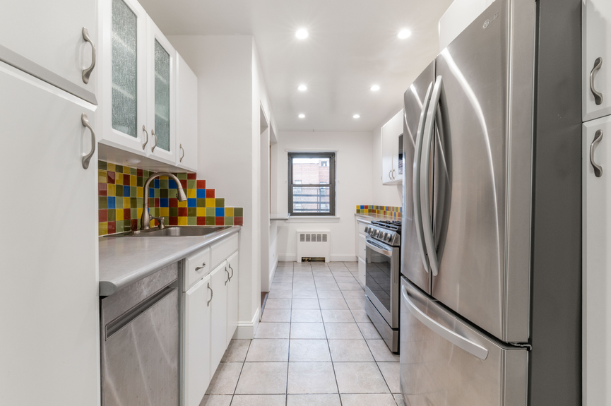 Kitchen at 34-10 94th St, Unit 6G, a co-op apartment in Jackson Heights, Queens (11372)