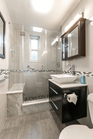 Bathroom at 39-25 51st St, Unit 1F, a co-op apartment in Woodside, Queens (11377)