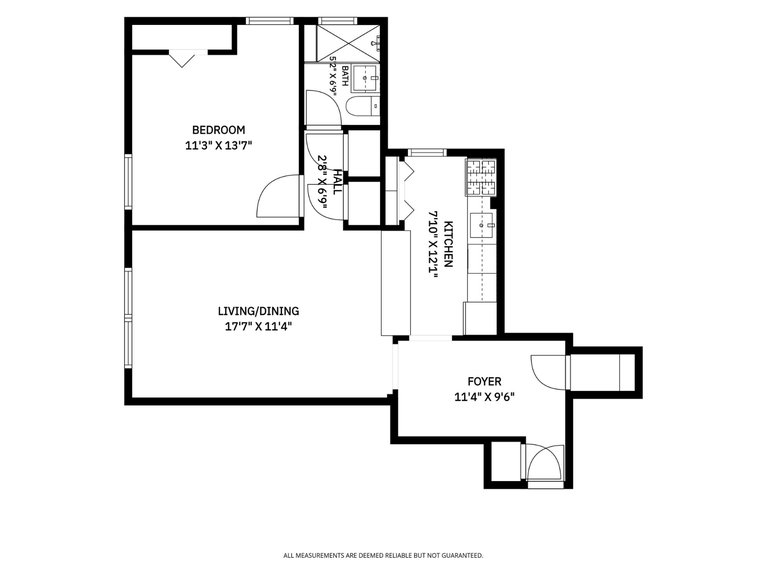 Floor Plan at 39-25 51st St, Unit 1F, a co-op apartment in Woodside, Queens (11377)