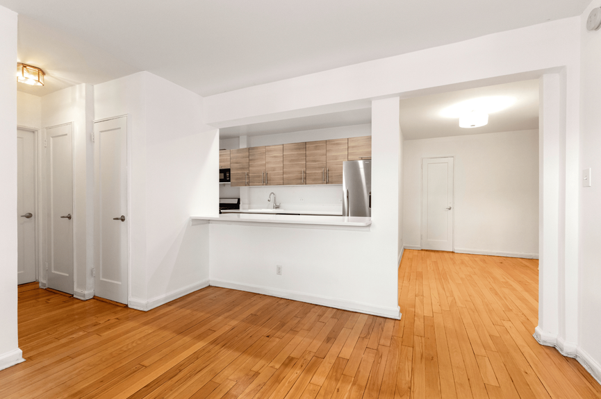 Foyer, Kitchen, and Hall at 39-25 51st St, Unit 1F, a co-op apartment in Woodside, Queens (11377)