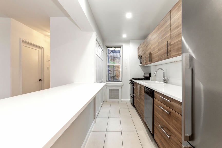 Kitchen at 39-25 51st St, Unit 1F, a co-op apartment in Woodside, Queens (11377)