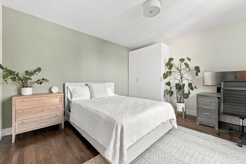 Bedroom at 88-09 Northern Blvd, Unit 506, a co-op apartment in Jackson Heights, Queens (11369).