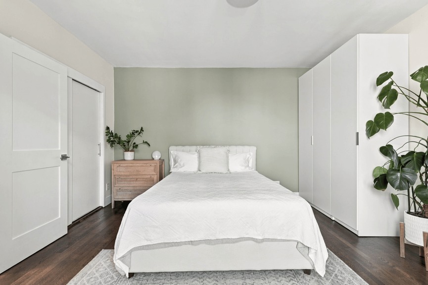 Bedroom at 88-09 Northern Blvd, Unit 506, a co-op apartment in Jackson Heights, Queens (11369).