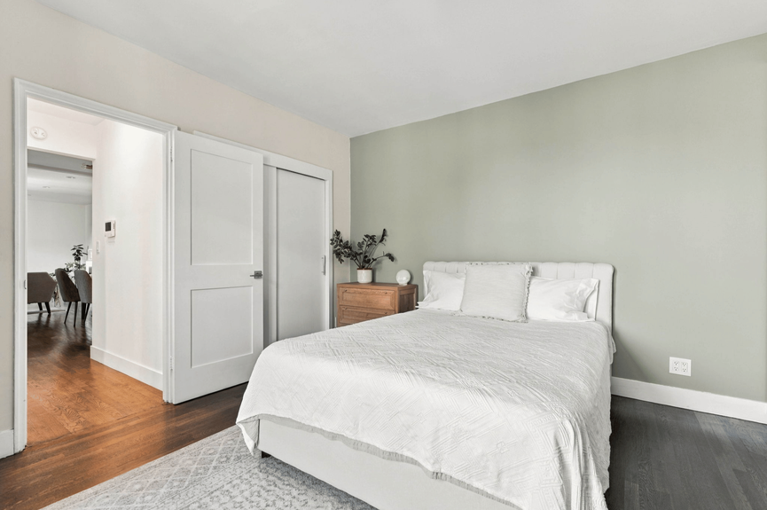 Bedroom at 88-09 Northern Blvd, Unit 506, a co-op apartment in Jackson Heights, Queens (11369).