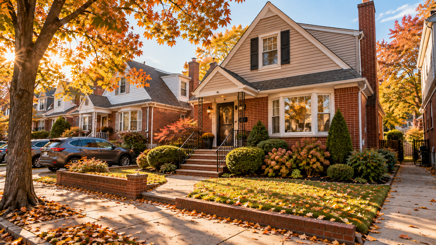A single-family home in Queens, NY.