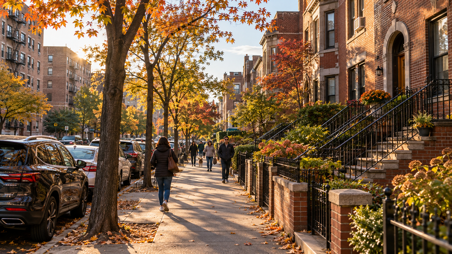 A street in Queens, NY.