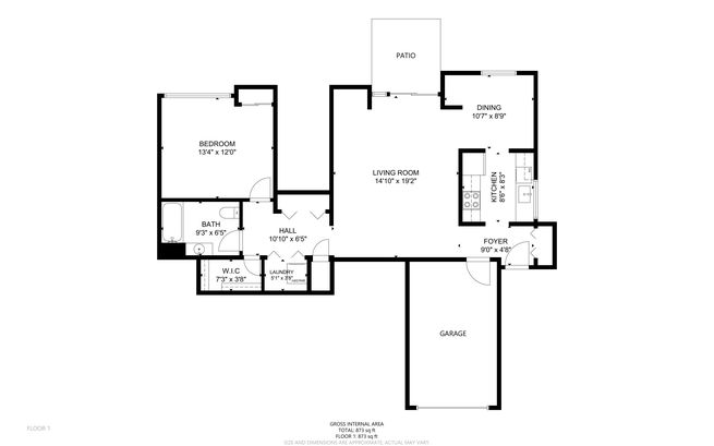 22_3069 Middlefield Rd #102 &#8211; Floor Plan