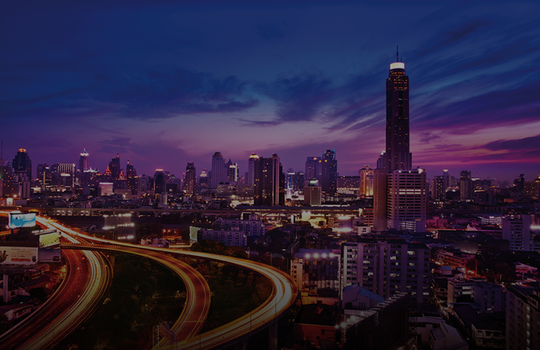 Picture of Houston skyline at night