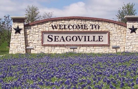 "Picture of ""Welcome to Seagoville"" sign"