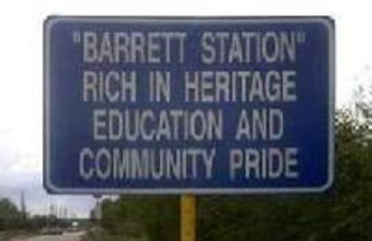 Picture of Barrett Texas Welcome sign