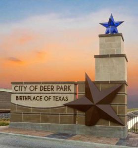 "Picture of ""City of Deer Park Texas"" sign"