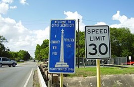 Picture of Jacinto City road sign