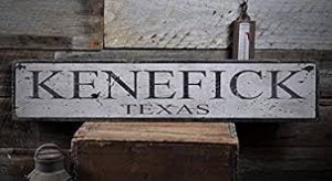 Picture of Kenefick Texas sign