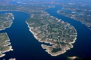 Arial View of Point Venture Texas