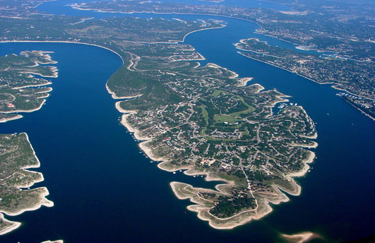 Arial View of Point Venture Texas