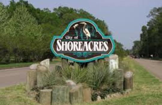 Picture of Welcome sign for Shoreacres Texas