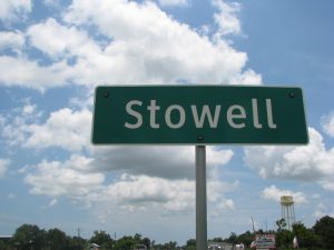 Picture of Stowell Texas State Sign