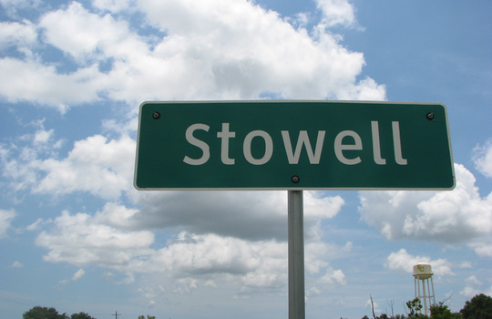 Picture of Stowell Texas State Sign