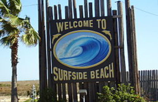 Picture of Surfside Beach Texas Welcome sign