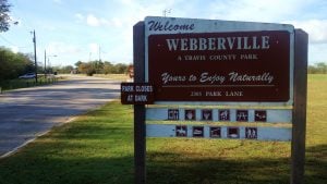 "Picture of ""Welcome"" Sign in Webberville Texas"