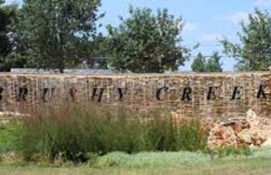 Picture of Brushy Creek rock sign