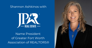 shannon ashkinos named president of greater fort worth association of realtors