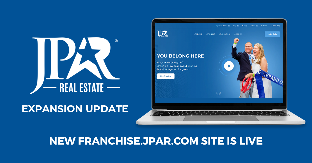 jpar - real estate unveils new franchise website