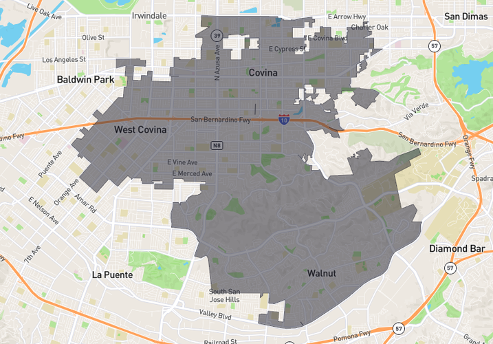 West Covina; Covina; Walnut