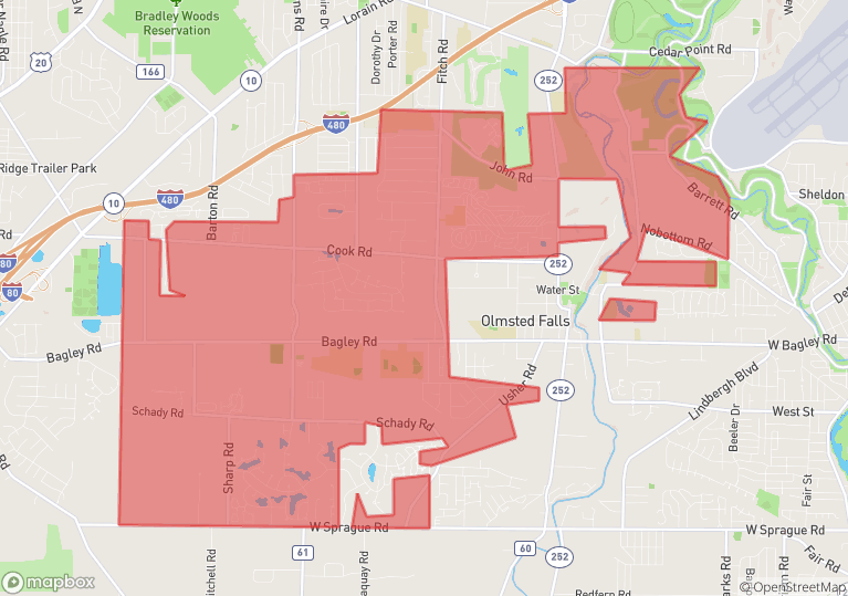 Olmsted County Map   Olmsted Township 