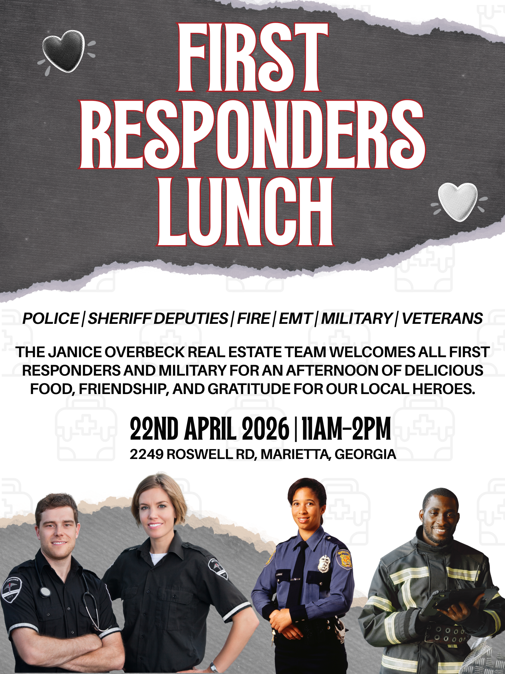 Green Black Paper Bold Open Donation Event Poster