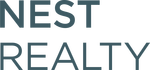 Nest realty teal background solid