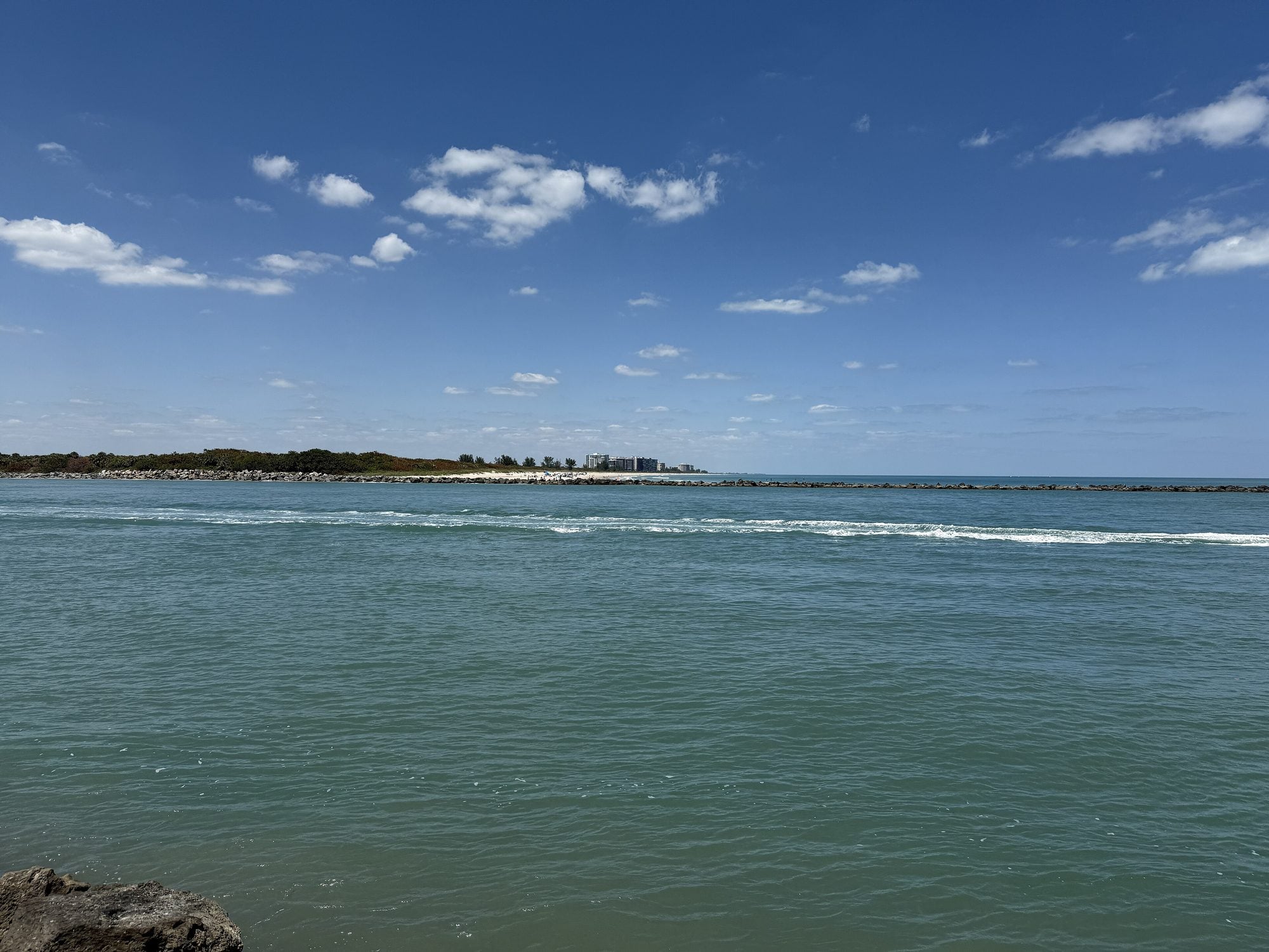 Fort Pierce Inlet viewed from Jetty Park in St. Lucie County, Florida