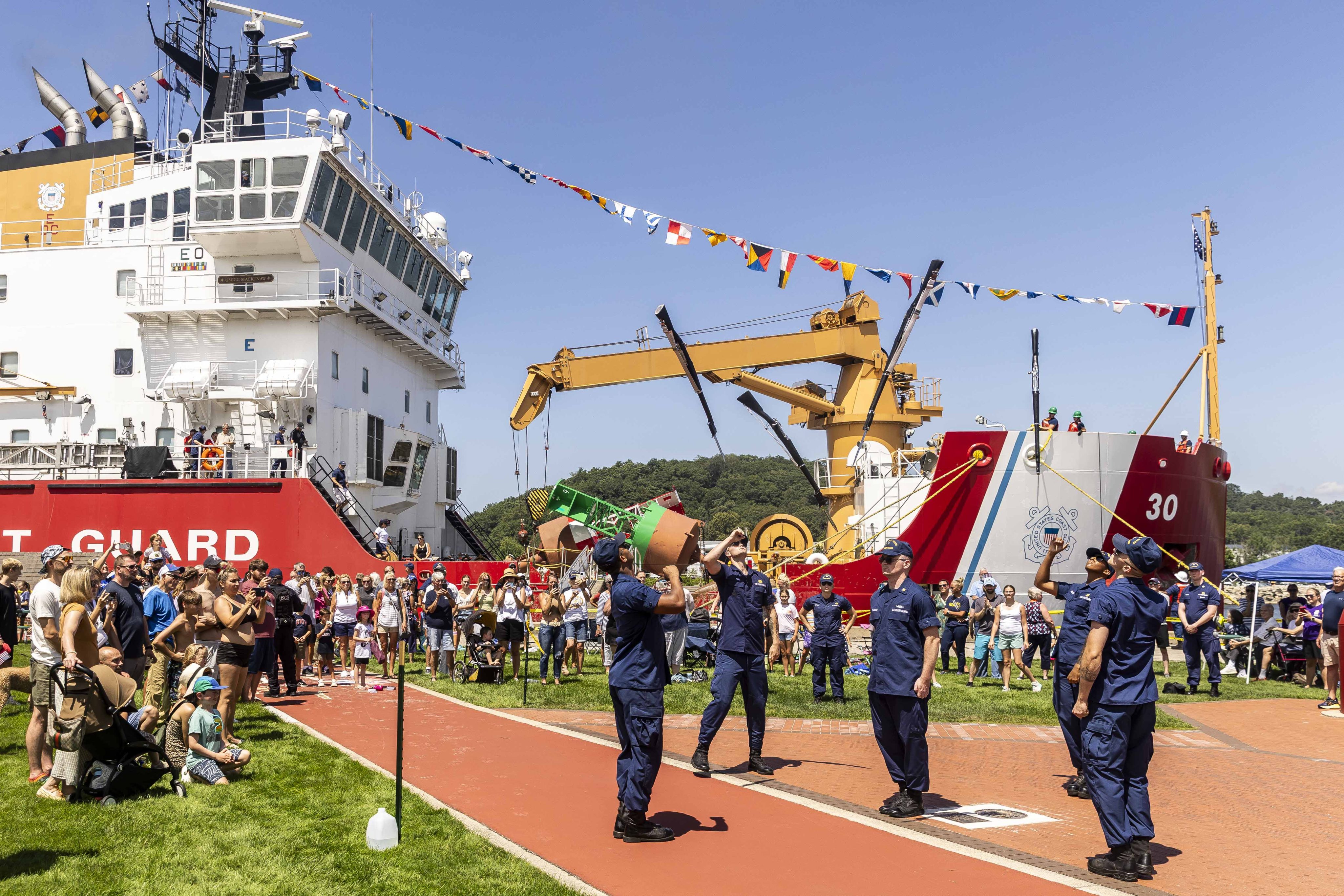 U.S. Coast Guard Mackinaw cruises in for Michigan lakeshore festival 2025