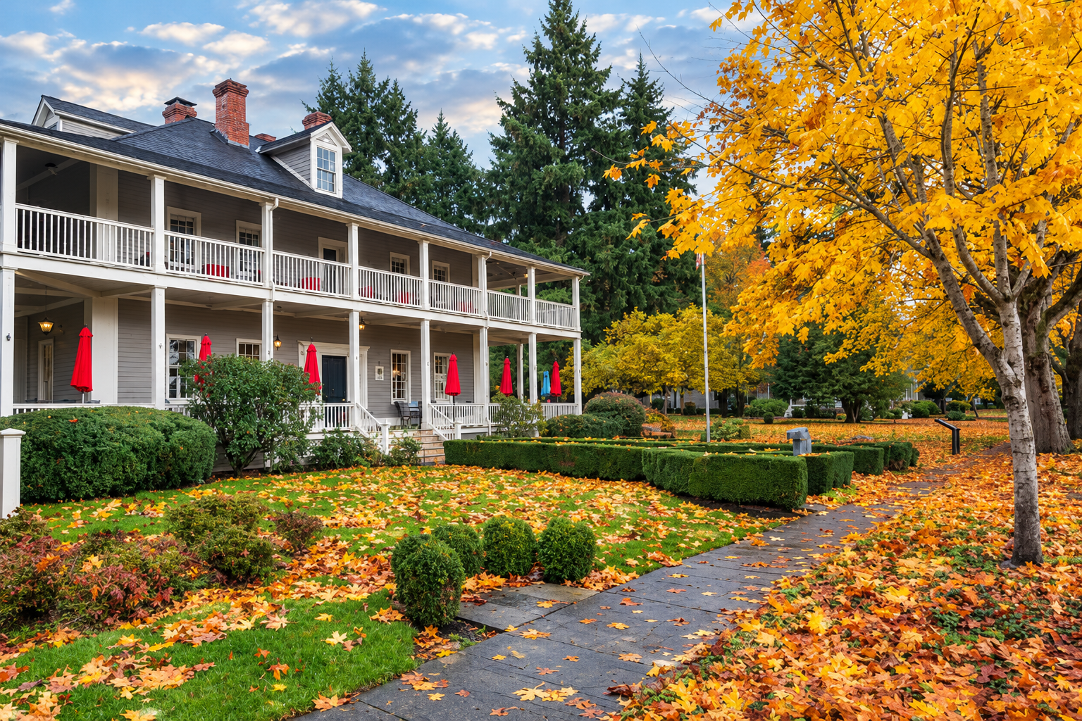 Autumn Elegance at the Colonial Estate