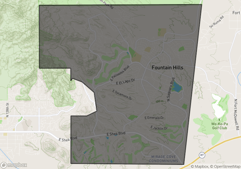 Fountain Hills Area North Scottsdale