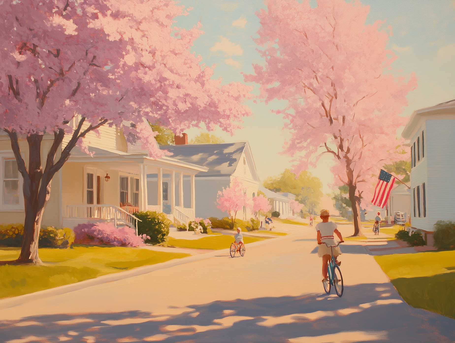 nerfinator92_A_charming_suburban_street_in_springtime_blooming__f790f702-9790-49eb-be53-dda3e559e236