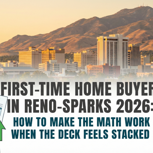 First-Time Home Buyer in Reno-Sparks 2026: How to Make the Math Work When the Deck Feels Stacked