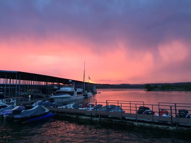 Lakeside dock and boats at VIP Marina