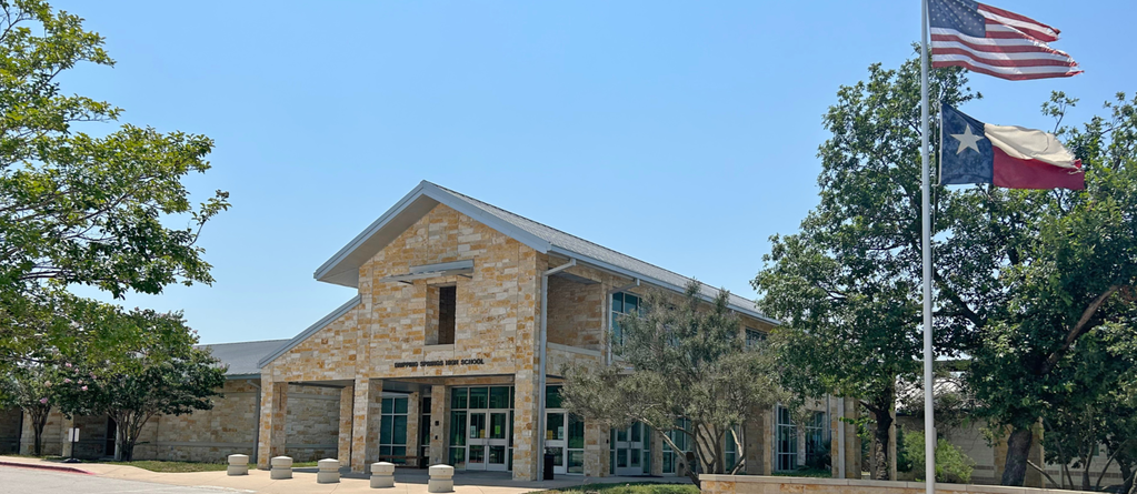 Dripping Springs ISD campus in the Texas Hill Country, blending academic excellence with community values.
