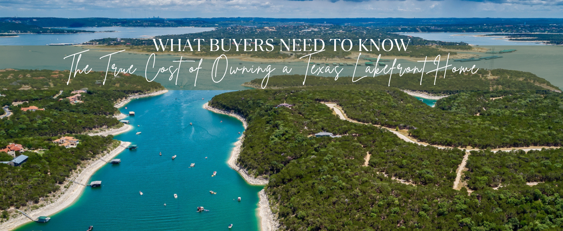 Luxury waterfront home with a private boat dock on a Texas lake, illustrating the true costs and considerations of owning a lakefront property.