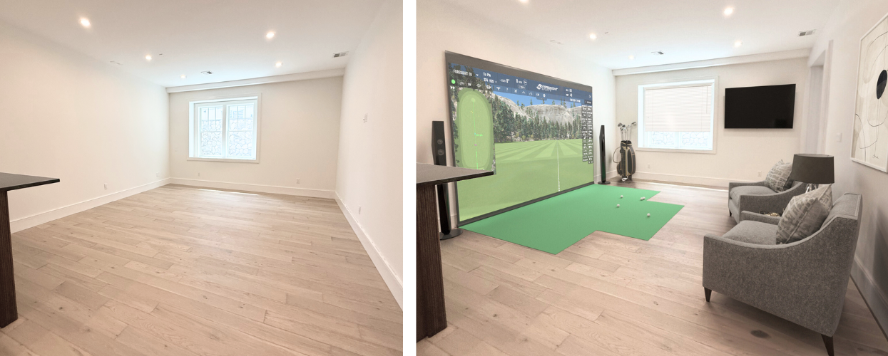 Golf Simulator Room - 2 Collier